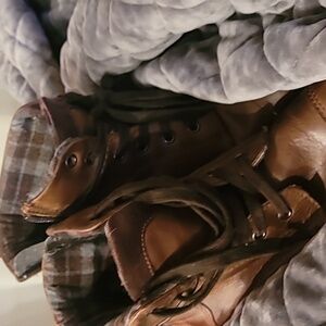 ### **Alfani Men's Boots - Size 10.5M - Brown Leather**